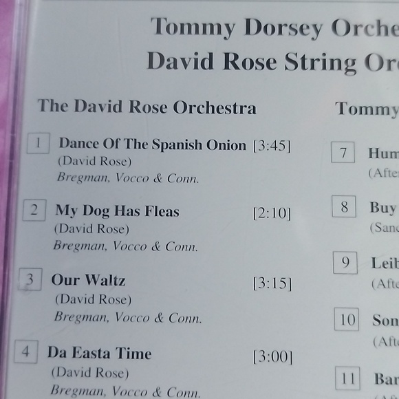 Tommy Dorsey and the Dave Rose string quartet jazz CD - Picture 3 of 5
